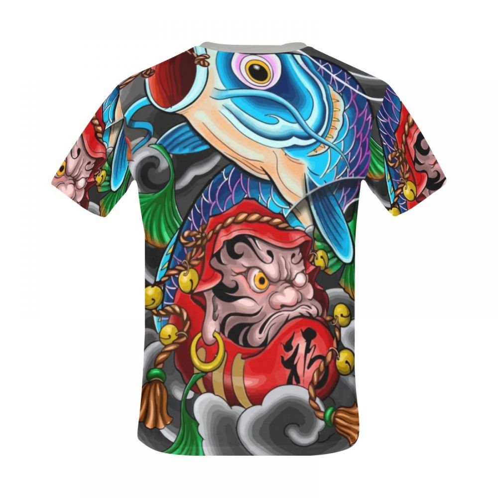 Herren Kunst Der Japanischen Mythologie Kurzes T-shirt