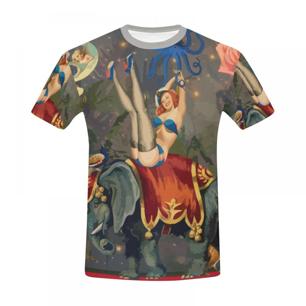 Herren Digitale Kunst Freudenwelt Kurzes T-shirt