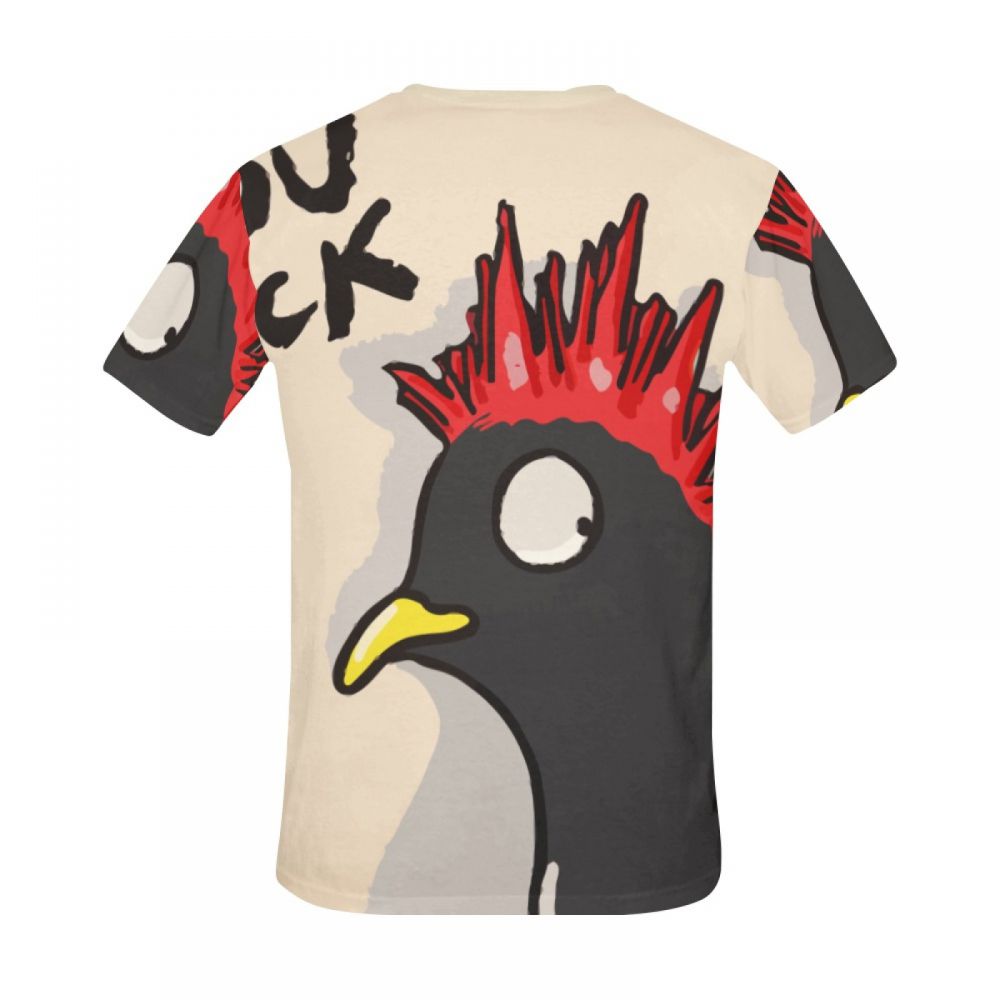 Herren Kunst Sie Rock-huhn Kurzes T-shirt