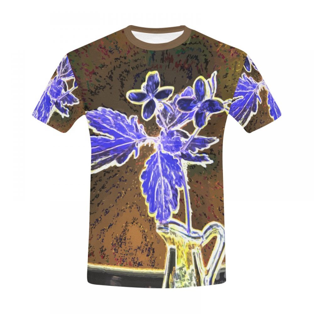 Herren Kunst-digital-geist-vase Kurzes T-shirt