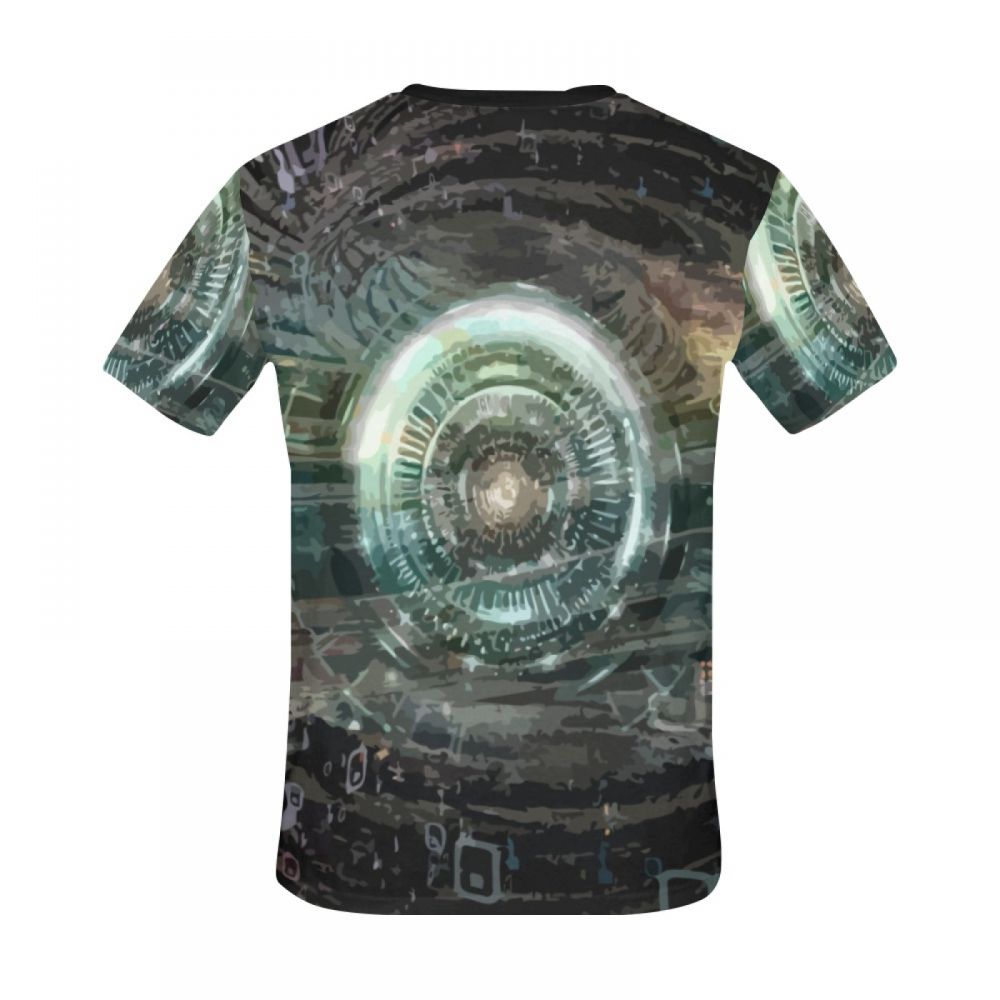 Herren Kunst Digital Helle Passage Kurzes T-shirt