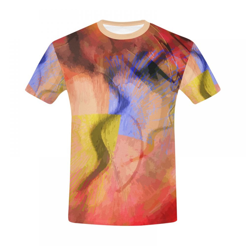 Herren Kunst Snake Island Gratwanderung Kurzes T-shirt