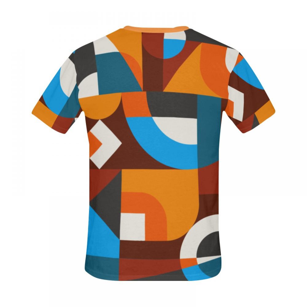 Herren Kunst Geometrische Welt Kurzes T-shirt