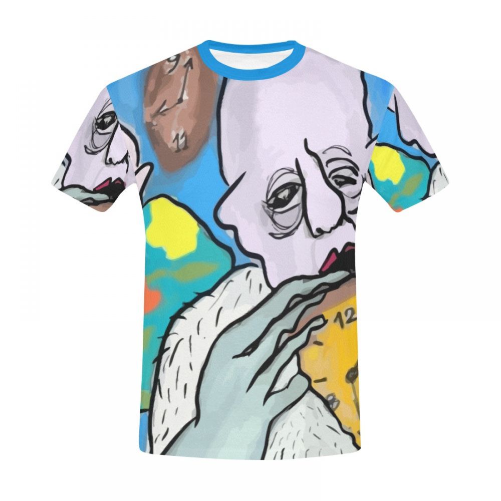 Herren Digitale Kunst Zeit Ozean Kurzes T-shirt