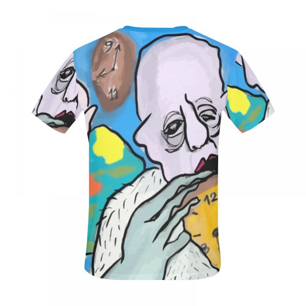 Herren Digitale Kunst Zeit Ozean Kurzes T-shirt