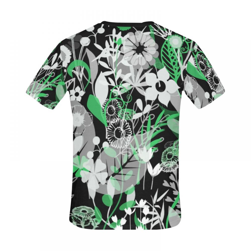 Herren Kunstblumenarrangement Kurzes T-shirt