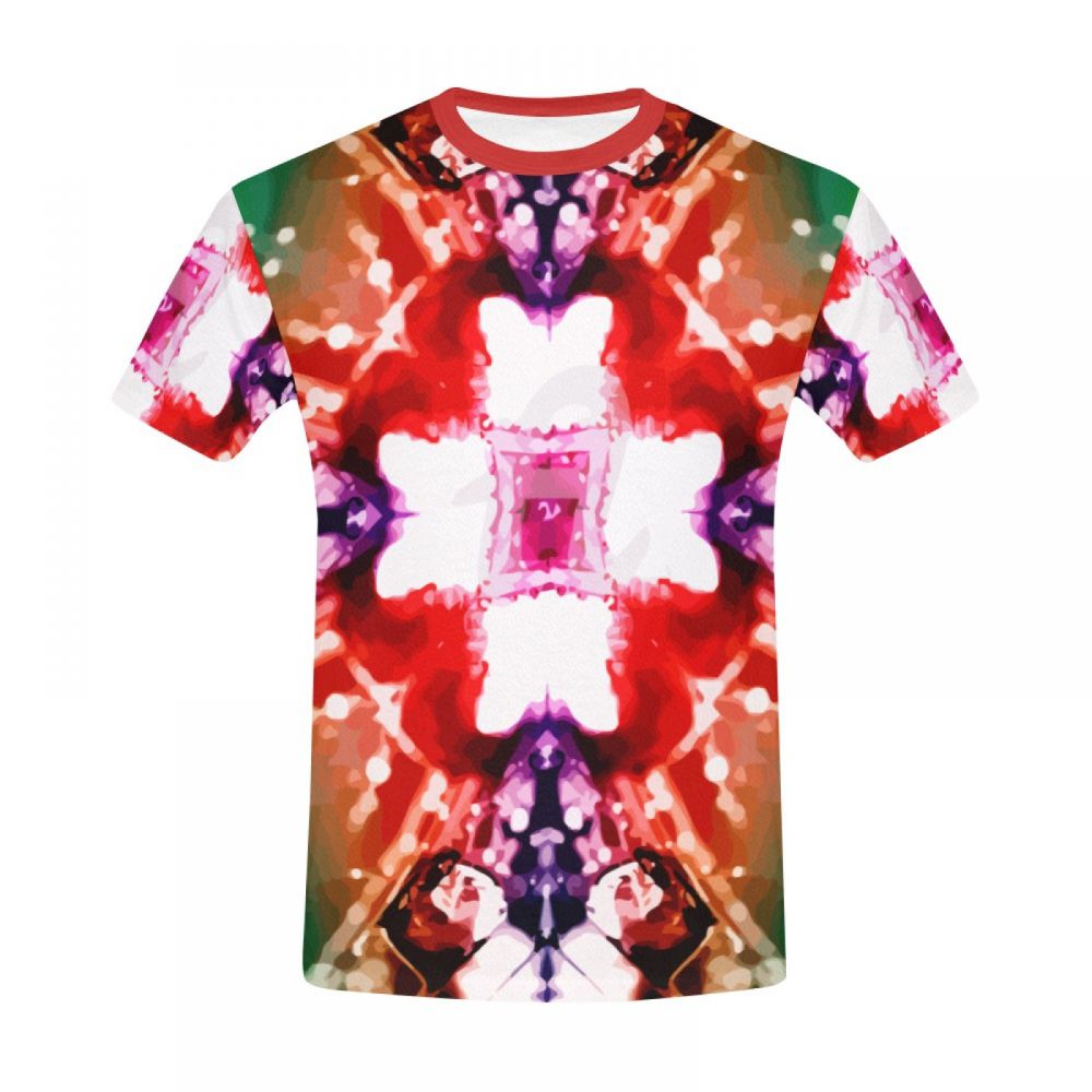 Herren Kunst-wassertropfen-kaleidoskop Kurzes T-shirt