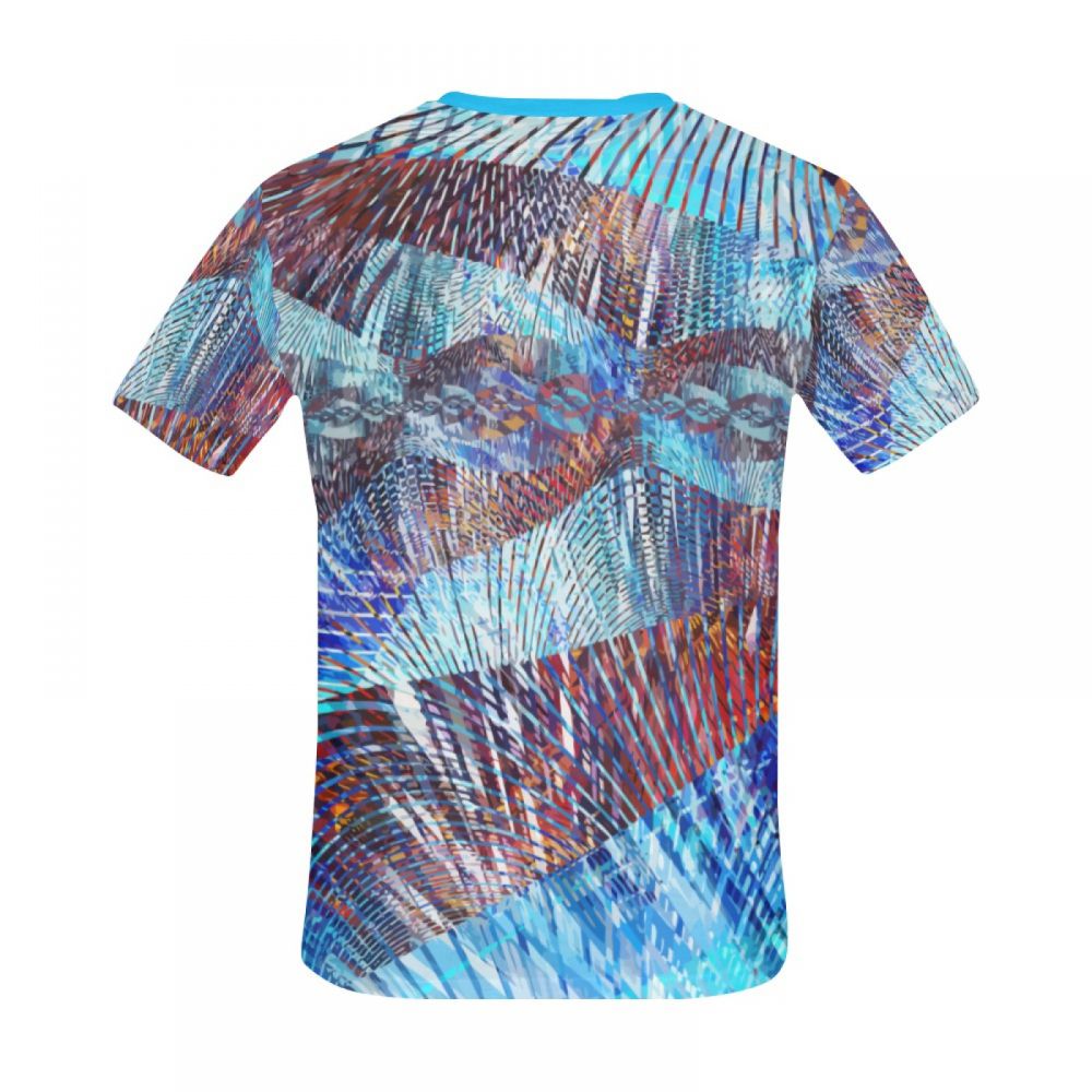 Herren Abstrakte Kunst D-dur Kurzes T-shirt