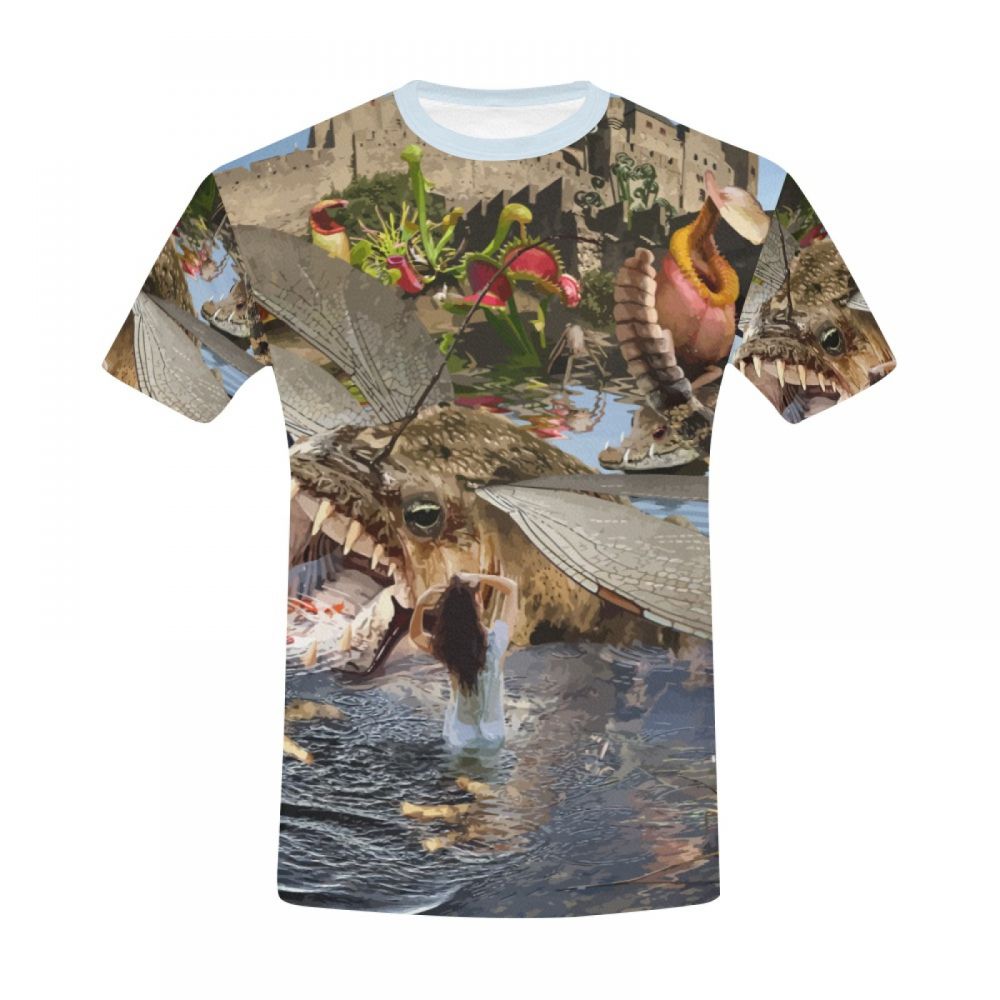 Herren Tierkunst Urwald Kurzes T-shirt