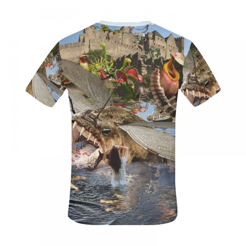 Herren Tierkunst Urwald Kurzes T-shirt