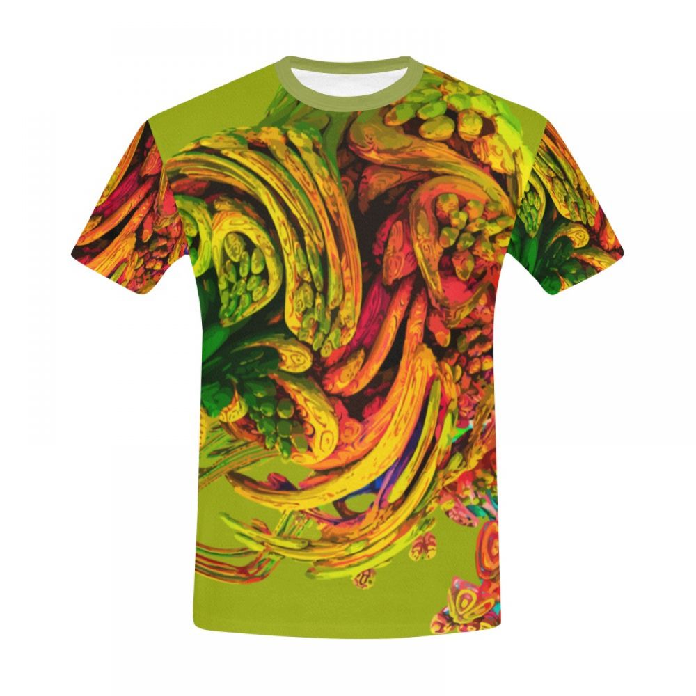 Herren Kunst Was Machst Du V Kurzes T-shirt