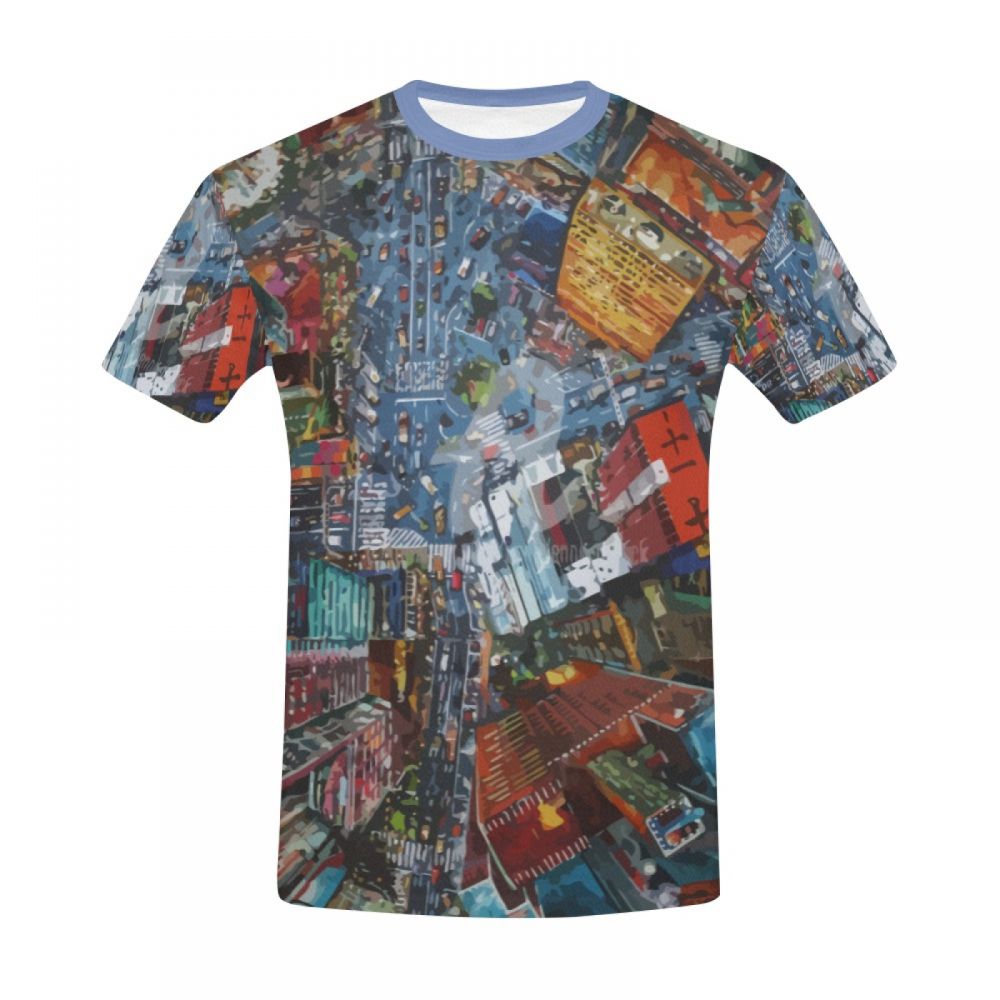 Herren Architekturkunst Wohlhabendes Stadtgebiet Kurzes T-shirt